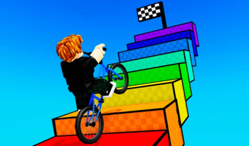 Obby On The Bike: Don't fall!