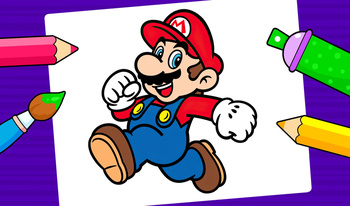 Mario - Coloring book for kids