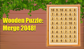 Wooden Puzzle: Merge 2048!