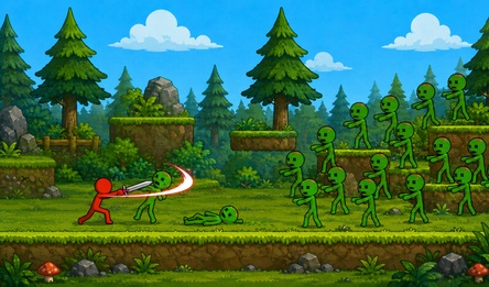 Stick vs Zombies: Stick Epic Fight