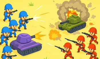 Little Commander: Red vs Blue