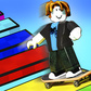 Noob Rides a Skateboard: Obby!