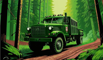 Driver of a military Ural 2