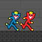 Red and Blue Stickman Huggy 2