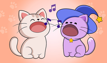 ¡Mascotas musicales! Estilo cantando Katz