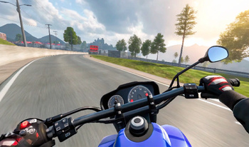 Sports Bikes Race Track