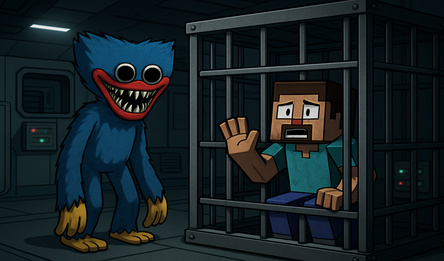 Run away from Huggy Wuggy