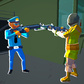 Blue cop shooter: cop vs gangsters Spiel