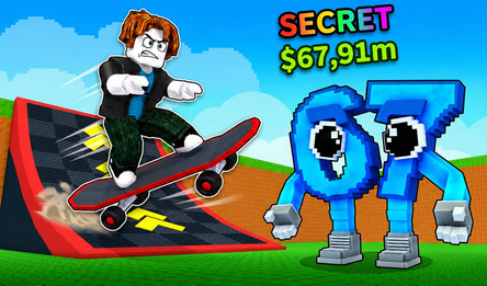 Obby: Skateboard tricks for Brainrots!