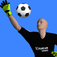 Oyun Soccer ball and goalkeeper