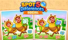 Spot 5 Differences Social