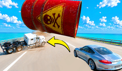 Cheat cars against barrels