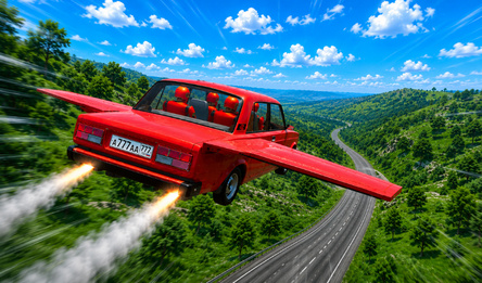 Flying Russian Car Races