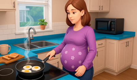 Anime. Pregnant Mother