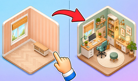 Dream room: arrangement of objects