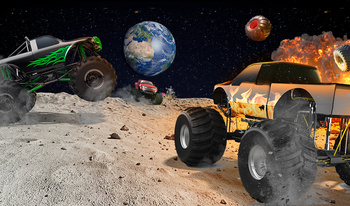 Monster Trucks Moon Crash Test