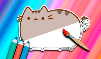 Kedi Pusheen Boyama