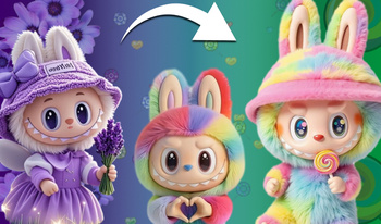 Fusion of Cute Labubu