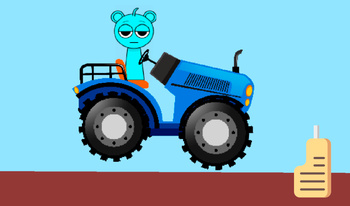 Sprunki Blue Tractor