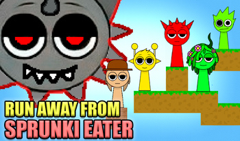 Run away from Sprunki Eater