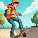 Skatepark: Scooter Stunts