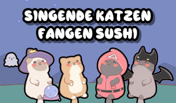 Singende Katzen fangen Sushi