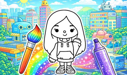 Toca Skins: Coloring for Girls