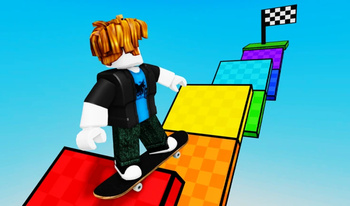 Obby: Skateboard Race