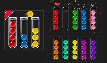 Bubble Color Sort. 300 Levels.