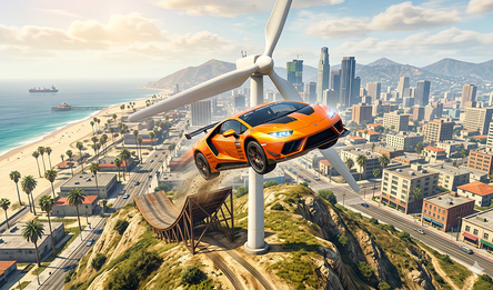 Slippery Descent: Car Jumps