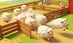 Sheep Escape: Farm Sorting Challenge