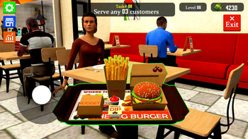 Fast Food Simulator: Burger Empire!: Jouez en ligne gratuitement sur ...