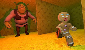 Escape from SHREK and FIONA backrooms