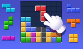 A block puzzle. 9 in a row!