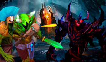 Dota 2: SHADOW FIEND vs CREEPS!