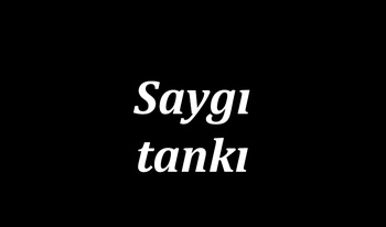 Saygı tankı