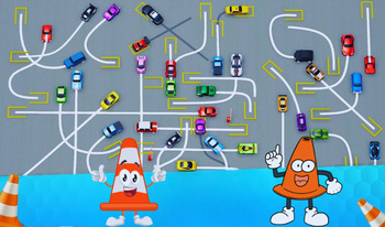 Parking line: Car puzzle
