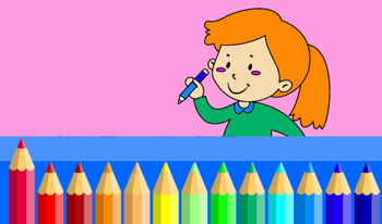 Libro da colorare - persone e bambini