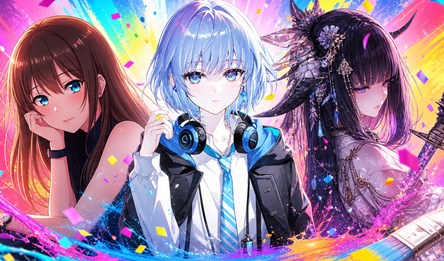 Anime Girls: Color by Number