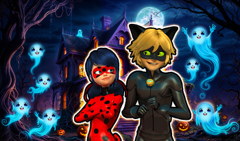 Ladybug and Cat Noir Halloween - Collect heads