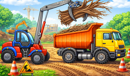 Construction Truck: Building Games for Kids