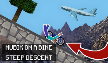 Nubik on a bike: Steep descent