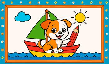 Coloring book for children 3-4 years old