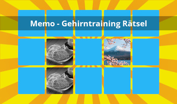 Memo - Gehirntraining Rätsel