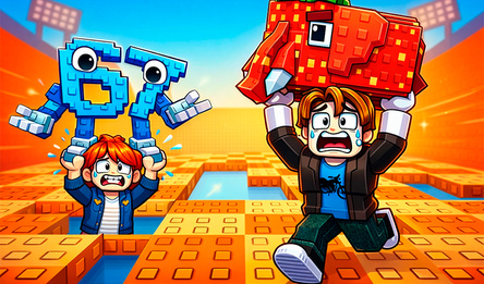 Brainrots 3D: Don't fall down!