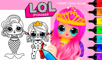 LOL Princess ASMR Color book