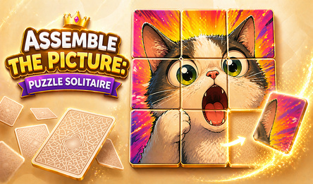 Assemble the Picture: Puzzle Solitaire