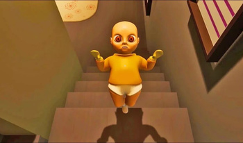 Yellow Scary Baby, Hide & Seek