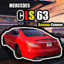 Mercedes CLS 63: Banana-Cannon