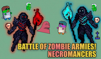 Battle of zombie armies! Necromancers